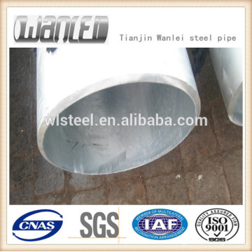 BS1387 hot dip corrugated galvanized steel pipe size